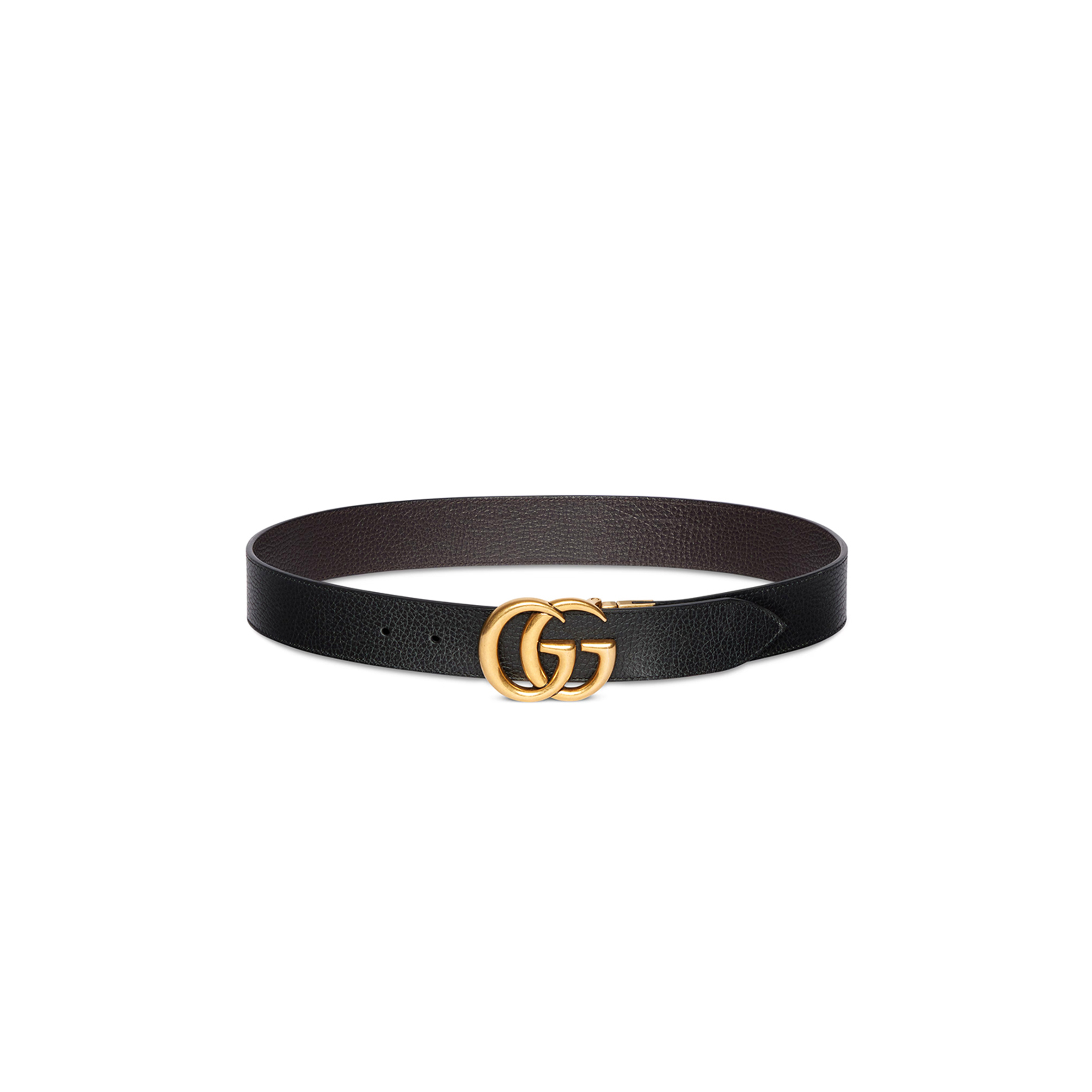 GUCCI REVERSIBLE BELT WITH DOUBLE G BUCKLE 627055